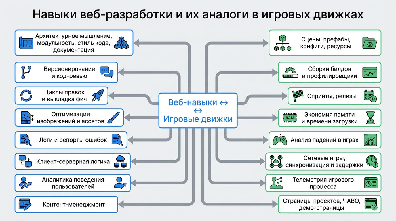навыки веб-разработки и их аналоги
